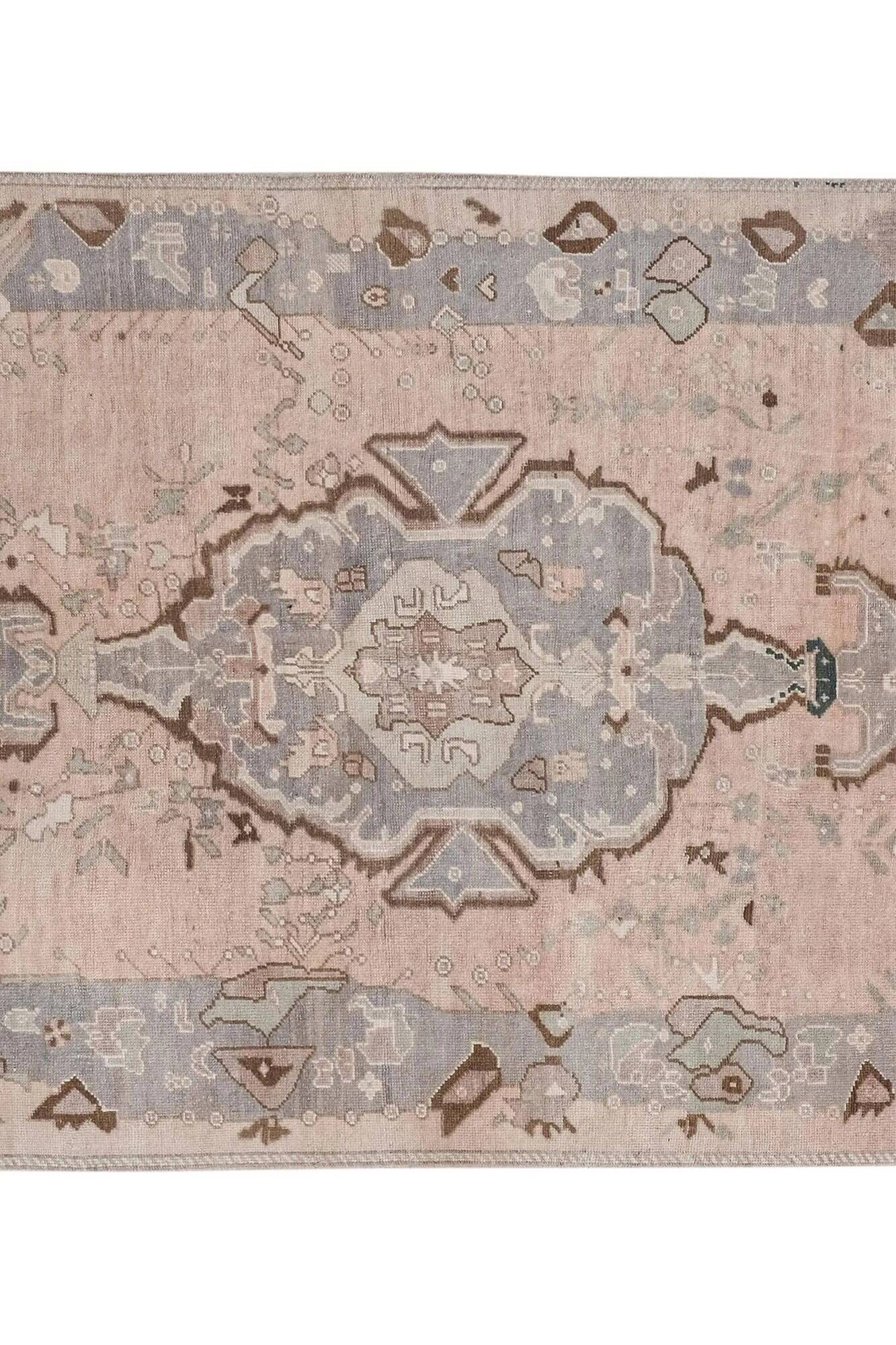 Vintage Turkish handmade rug 155x253 cm