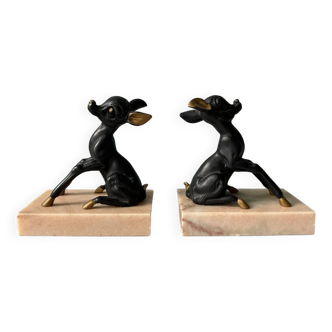 Art Deco spelter bookends