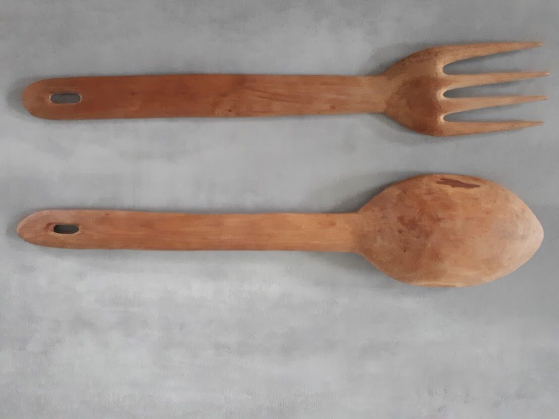 Wooden cutlery for decoration