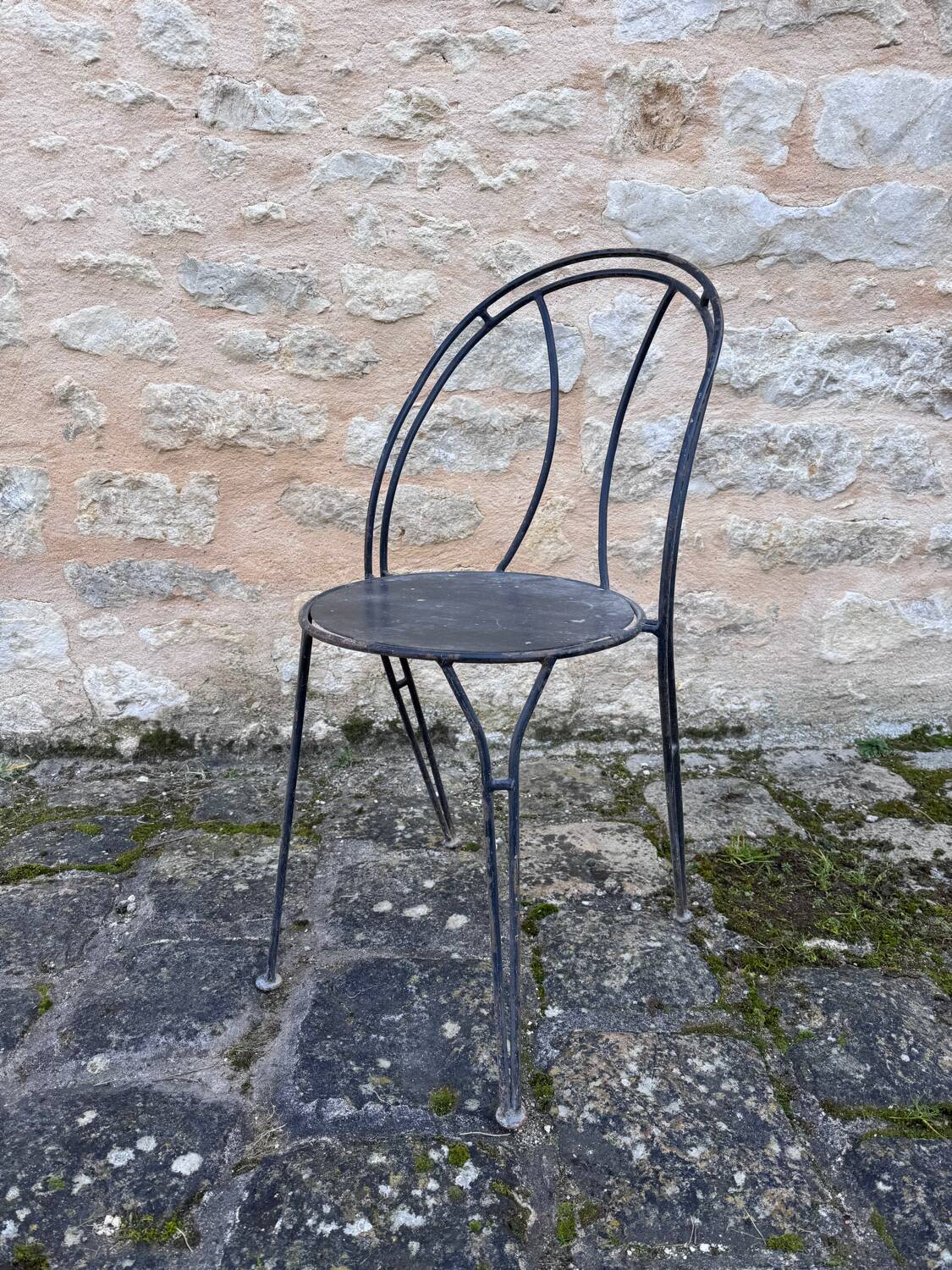 Set of handcrafted wrought iron chairs