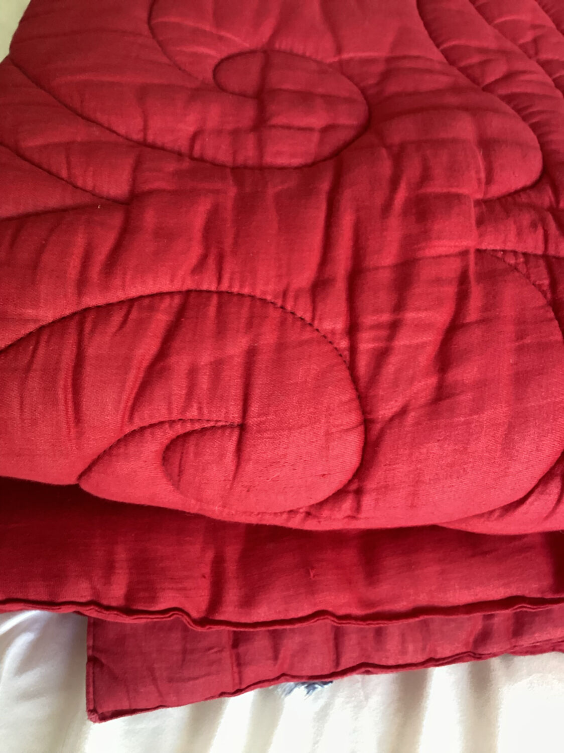 Wool inner butt bedspread