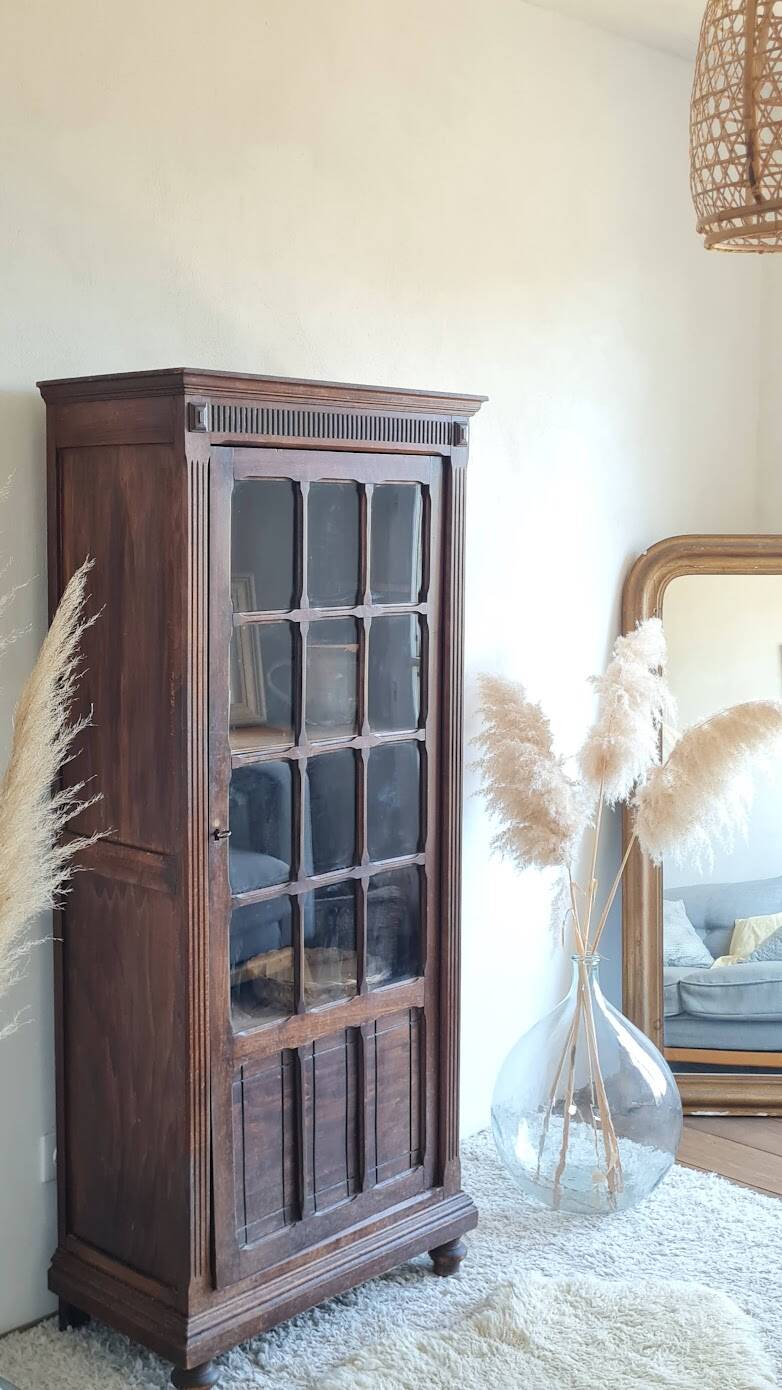 Glass-fronted Parisian wardrobe