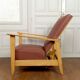 System armchair, Morris Art Deco chaise longue, France c. 1940