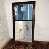 Trumeau mirror with abstract decoration