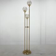 1970's italian metal & glass floor lamp