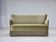 1960s, Danish 2-seater sofa, green furniture velour, beech wood legs.