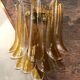 Paire appliques Murano verre fumé - cognac