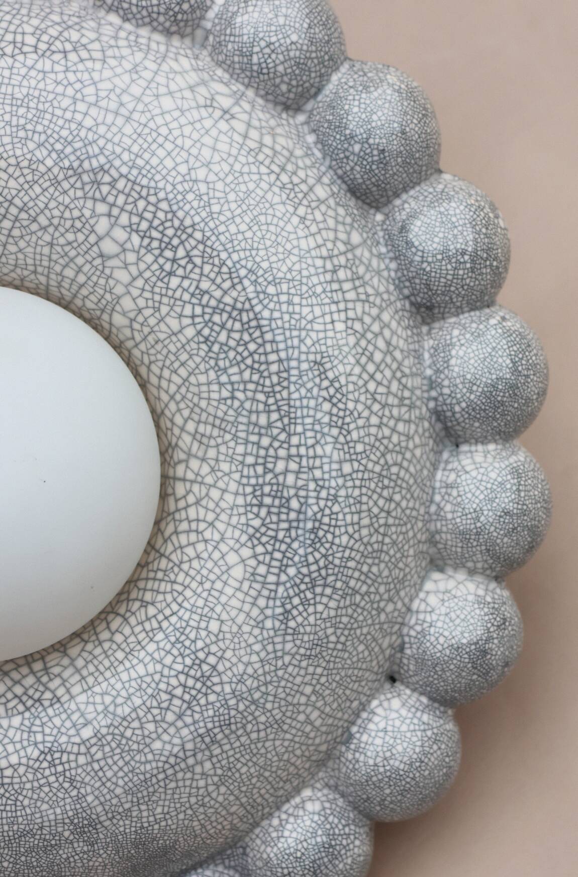 Luna Tall Raku Wall Lamp