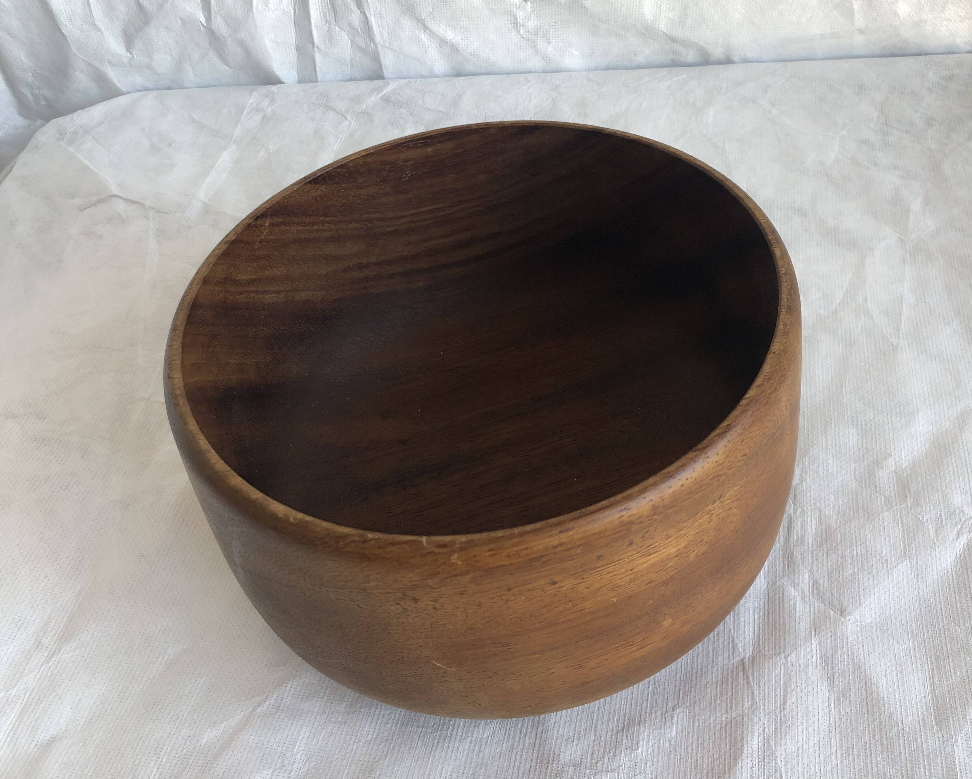 Vintage teak salad bowl