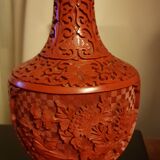 Chinese vase in cinabre