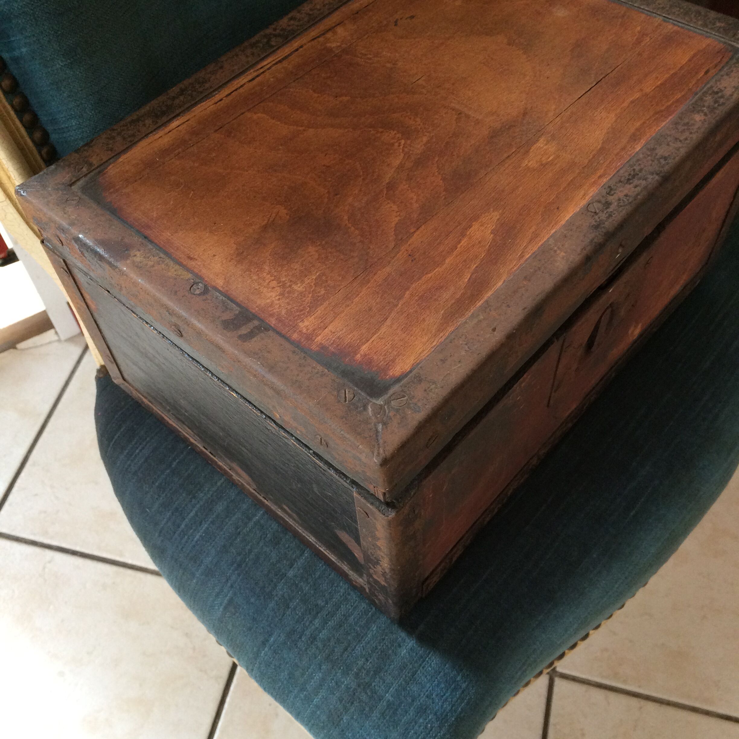 Old wooden box