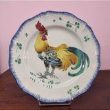 Assiette plate / Coq KG Luneville