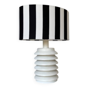 Lampe de table métal - blanc