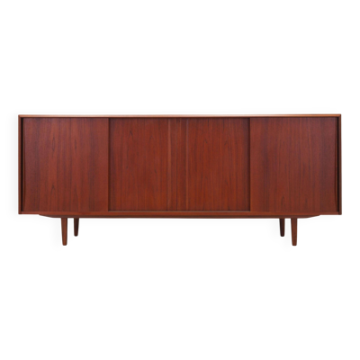 Enfilade en teck, design danois, années 1960, designer : E.W. Bach