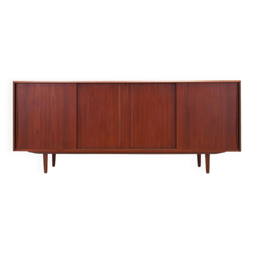 Enfilade en teck, design danois, années 1960, designer : E.W. Bach
