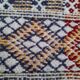 Grand Tapis Zanafi Artisanal — Composition Graphique Indigo & Terracotta