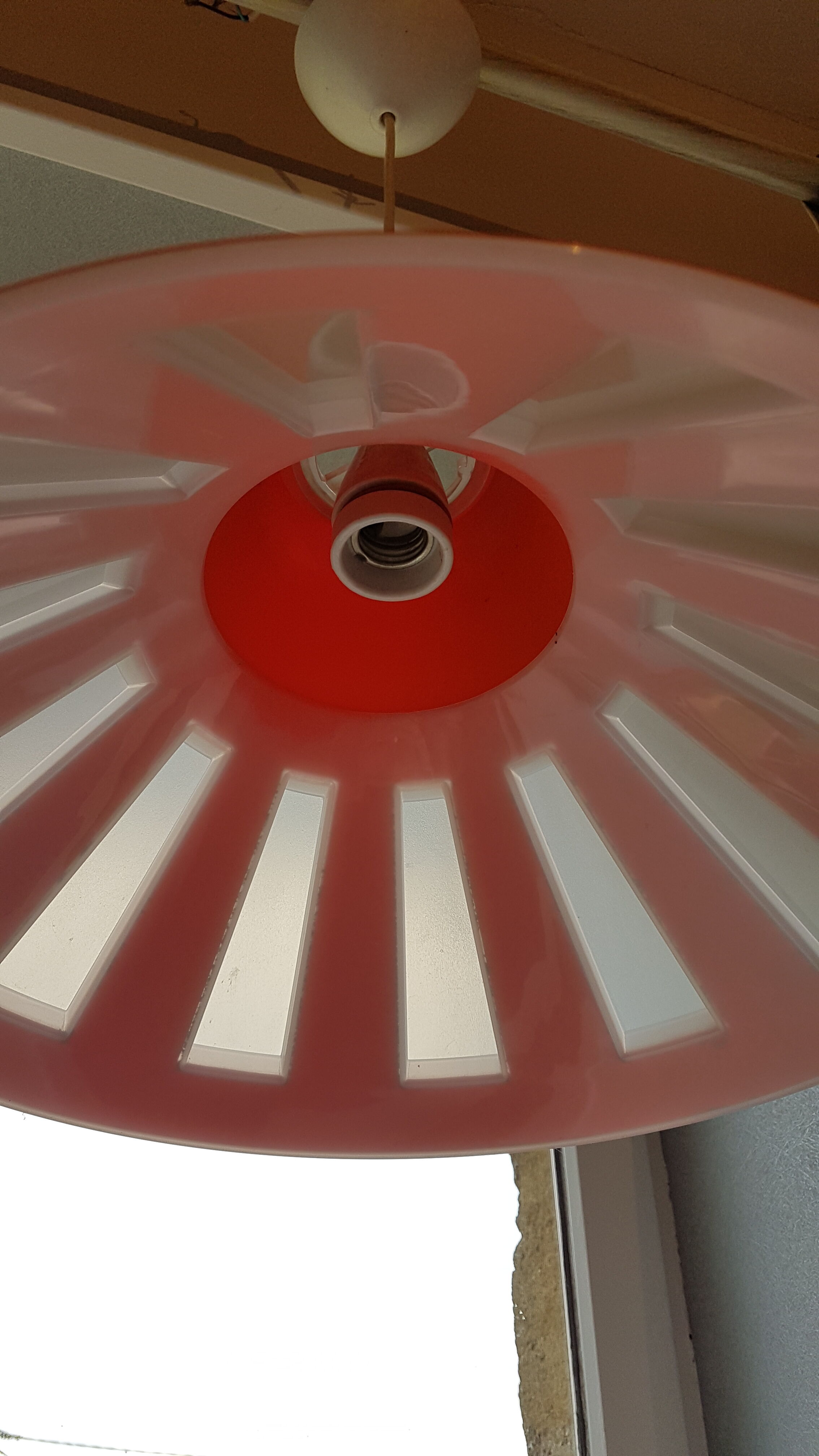 Orange lamp Space Age 70 years