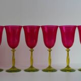 Vintage Crystalex Wine Glasses Set of 6 – Bohemian Glass