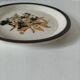 Doverstone Heather plate, ochre brown botanical design, England 70s