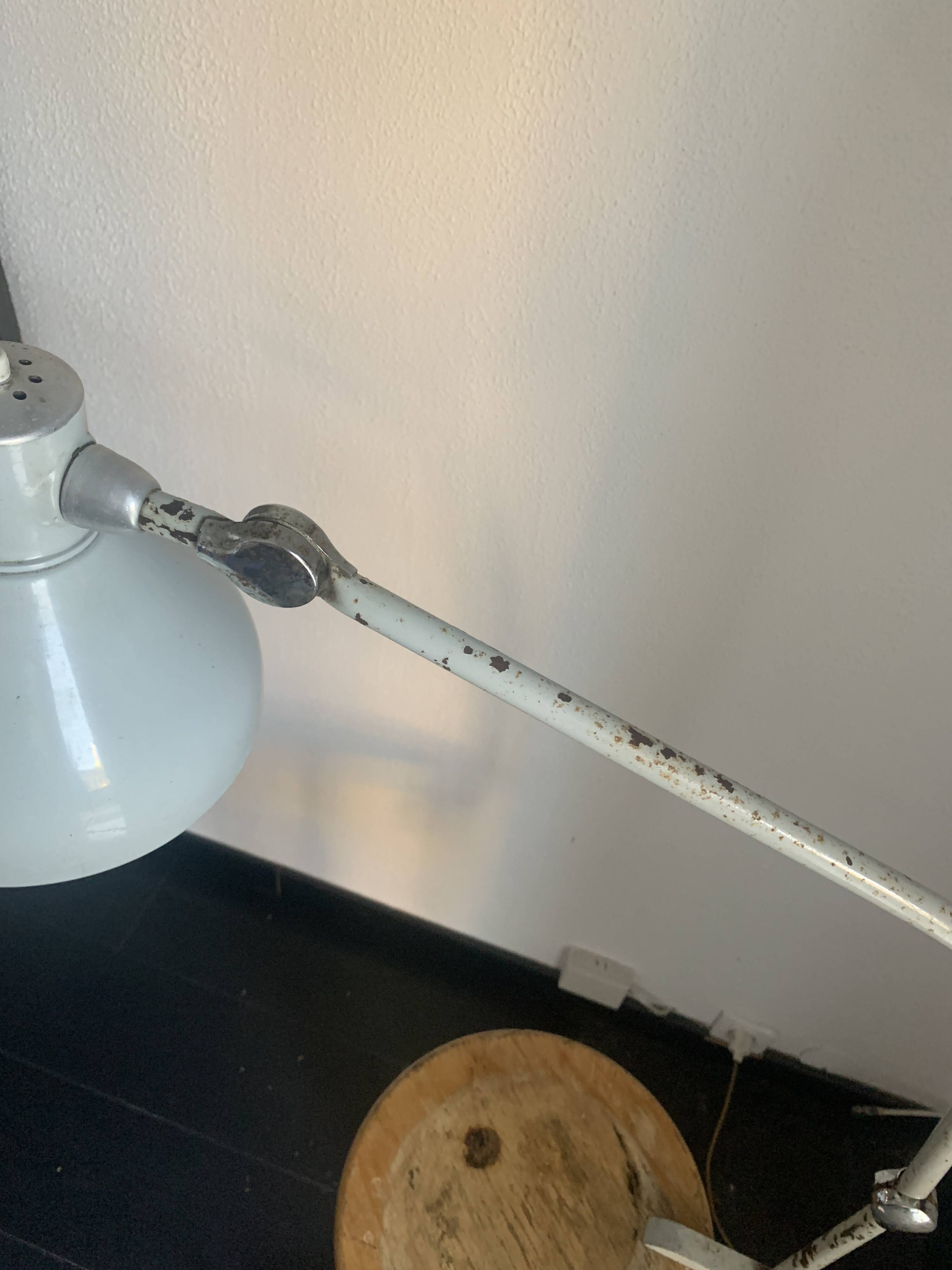 Lampe vintage 1950 industrielle liseuse Jumo GS2 souris - 70 cm