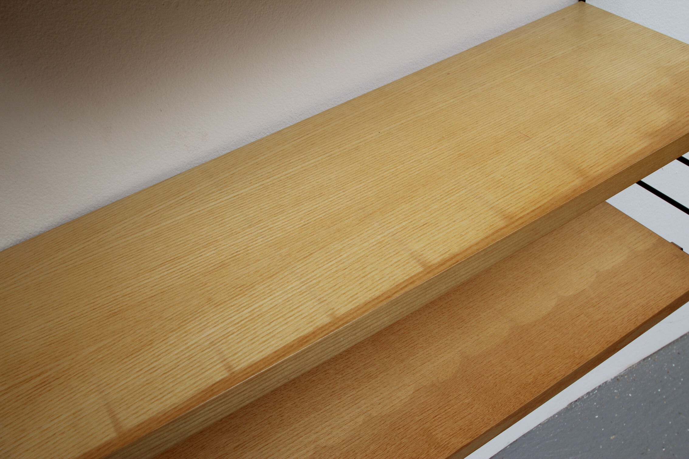 1960s wall unit in ash 7 shelves, Nisse Strinning