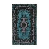 Hand-Knotted Contemporary Oriental 1980s 175 cm x 292 cm Black Carpet