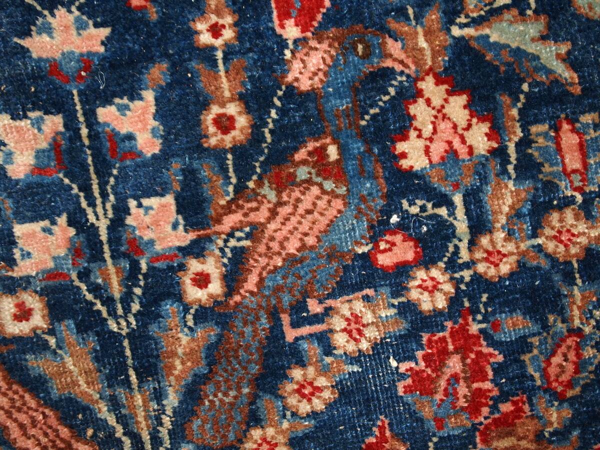 Tapis antique fait main Tabriz persan 190cm x 292cm (1920s)