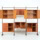Italian teak wall unit - 1960s