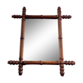 Miroir bambou vintage