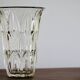 Pressed glass vase - Leaf pattern