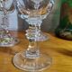 Suite de 6 verres en cristal de Bohême