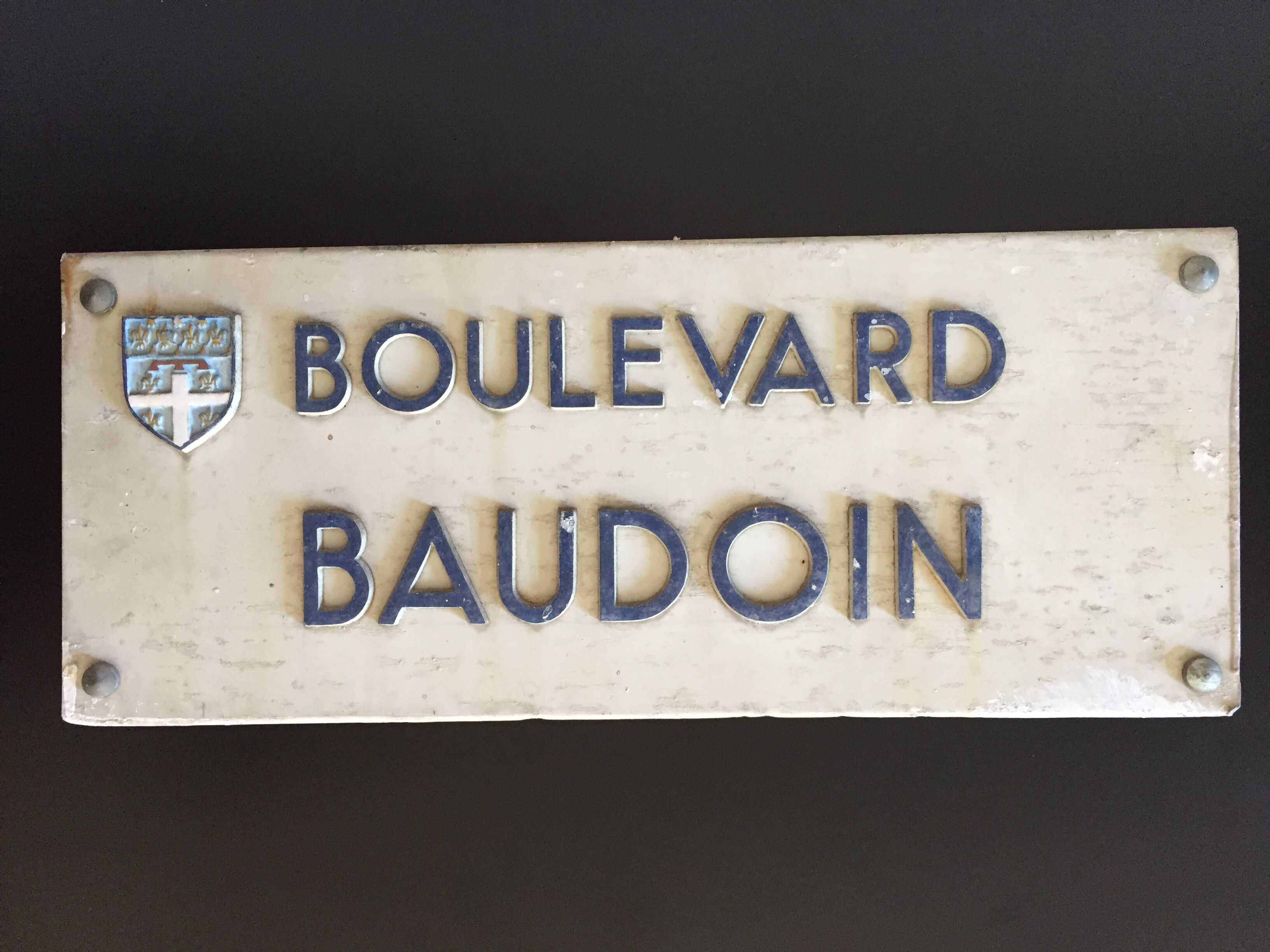Street plate: Boulevard Baudoin