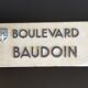 Plaque de rue : Boulevard Baudoin