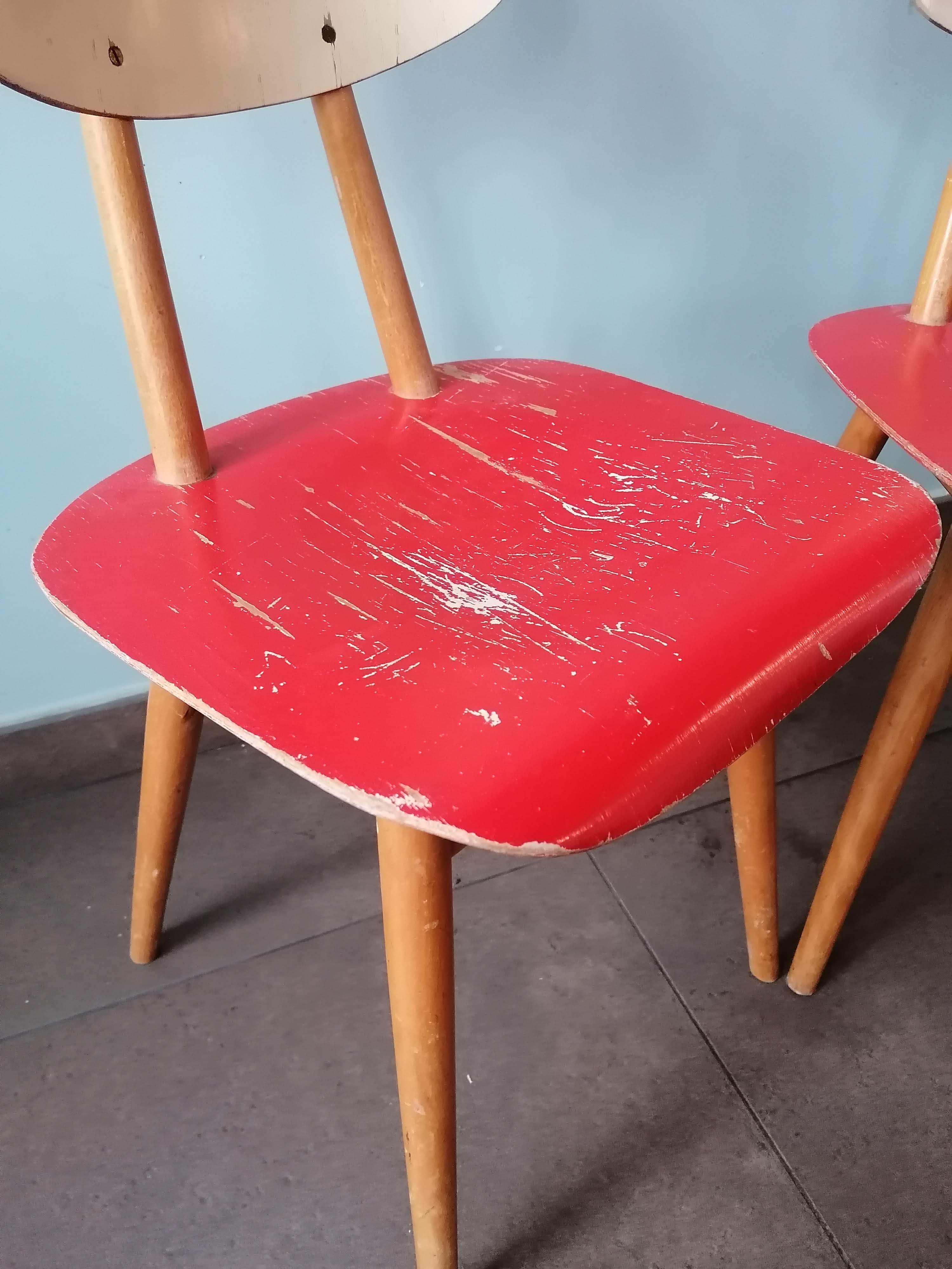 Set of 2 chair Ton (Thonet)ex Czechoslovakia, 1960