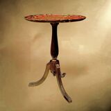 Small Florentine side table with painted top – Italy, mid-century