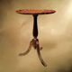 Small Florentine side table with painted top – Italy, mid-century