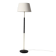 Scandinavian brass and black wood floor lamp, 1950s/60s
