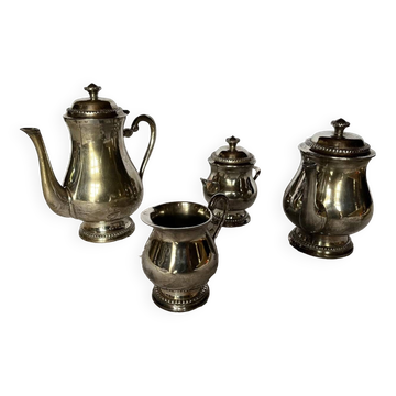 Old silver metal tea/coffee service
