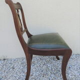 Lyre chair in mahogany