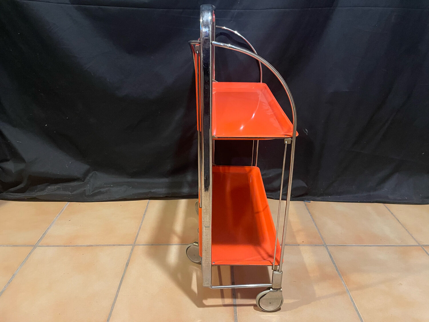 Orange folding Desert by Bremshey & Co. 1970s