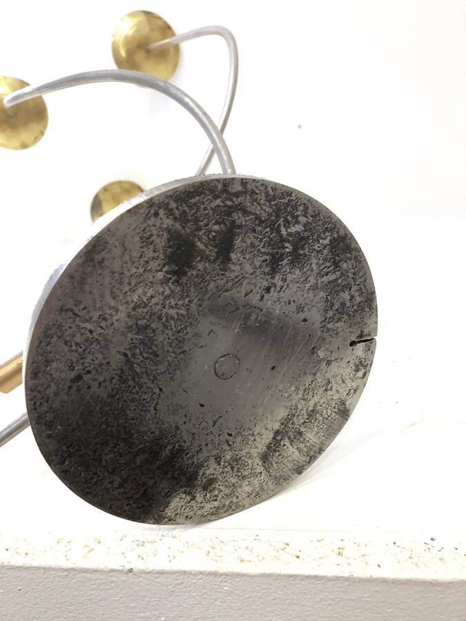 Bronze chandelier, German design, 20th century