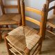 Pine and straw chairs
