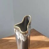 Vintage free-form organic vase - numbered ceramic 1246/23 - mid-century style