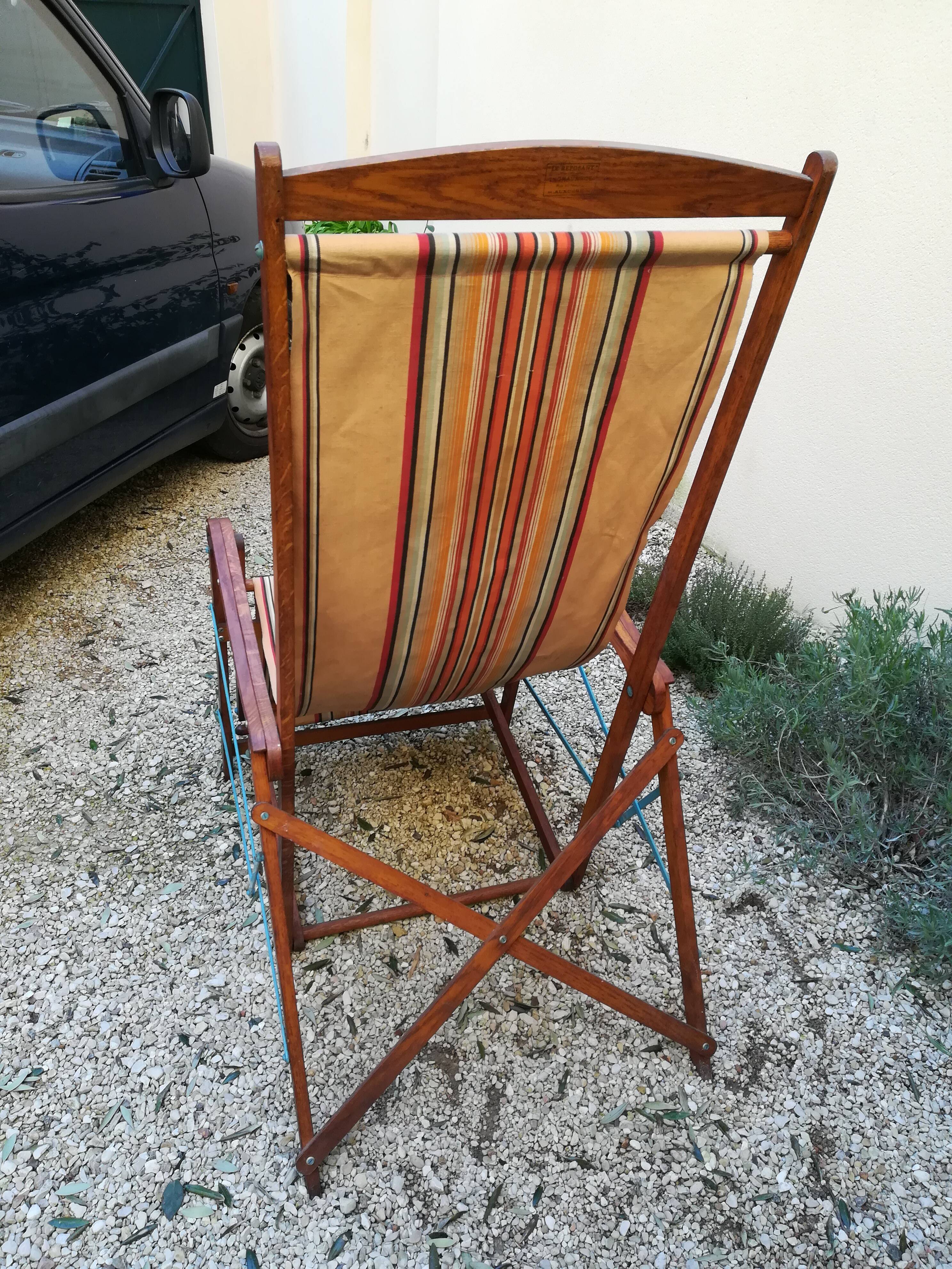 Foldable deck chair from the 1940s