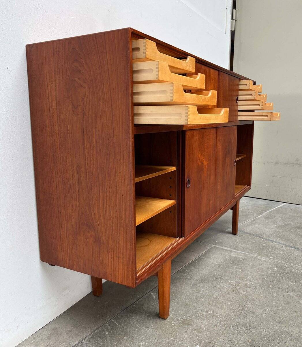 Enfilade danoise moderne du milieu du siècle, teck, années 1960
