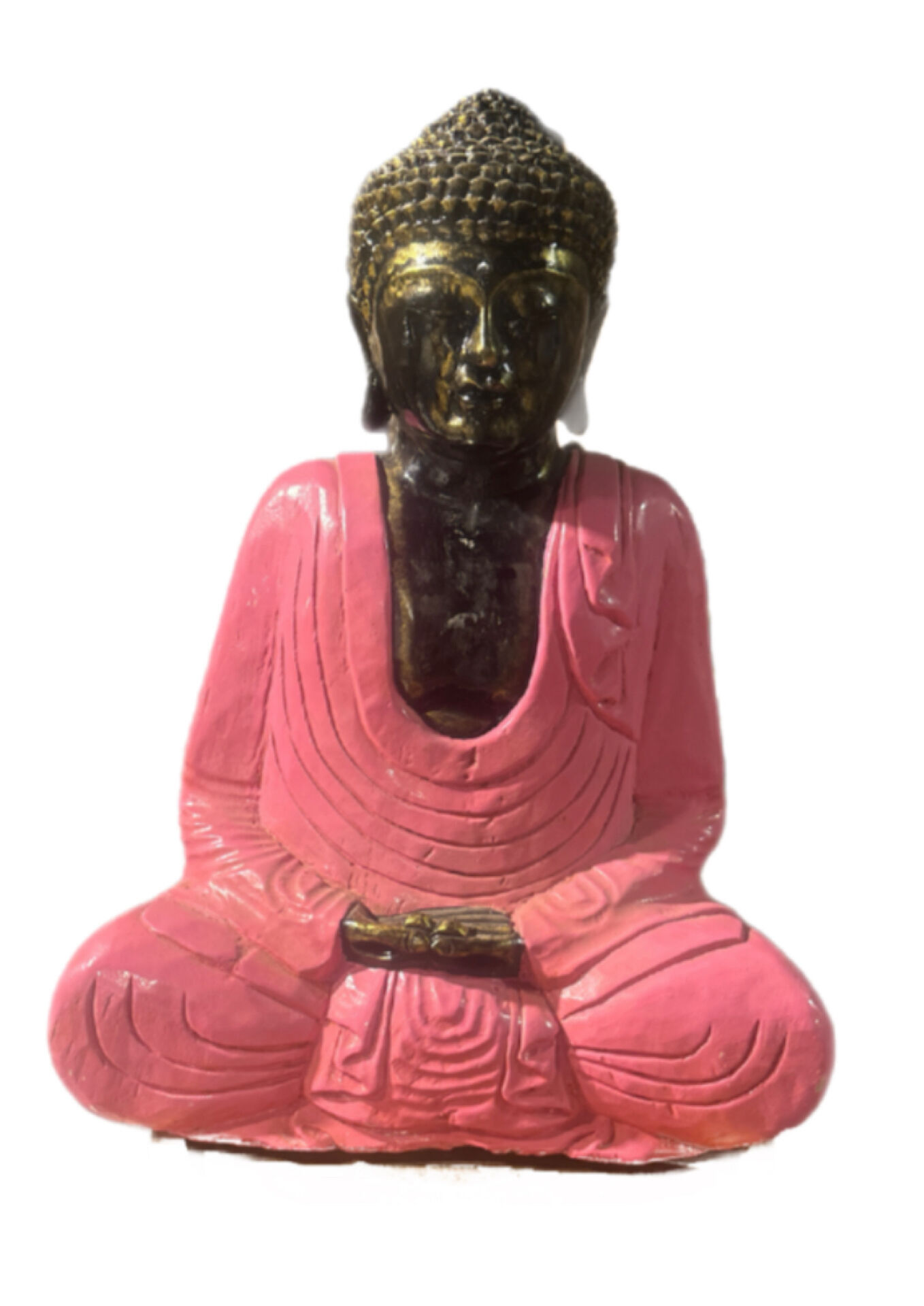 Buddha Meditation Statue Bali - pink edition