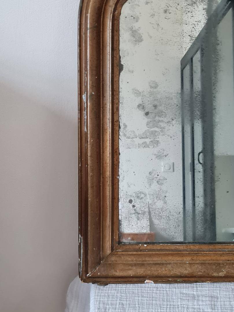 Miroir Louis Philippe  doré 65 x 52