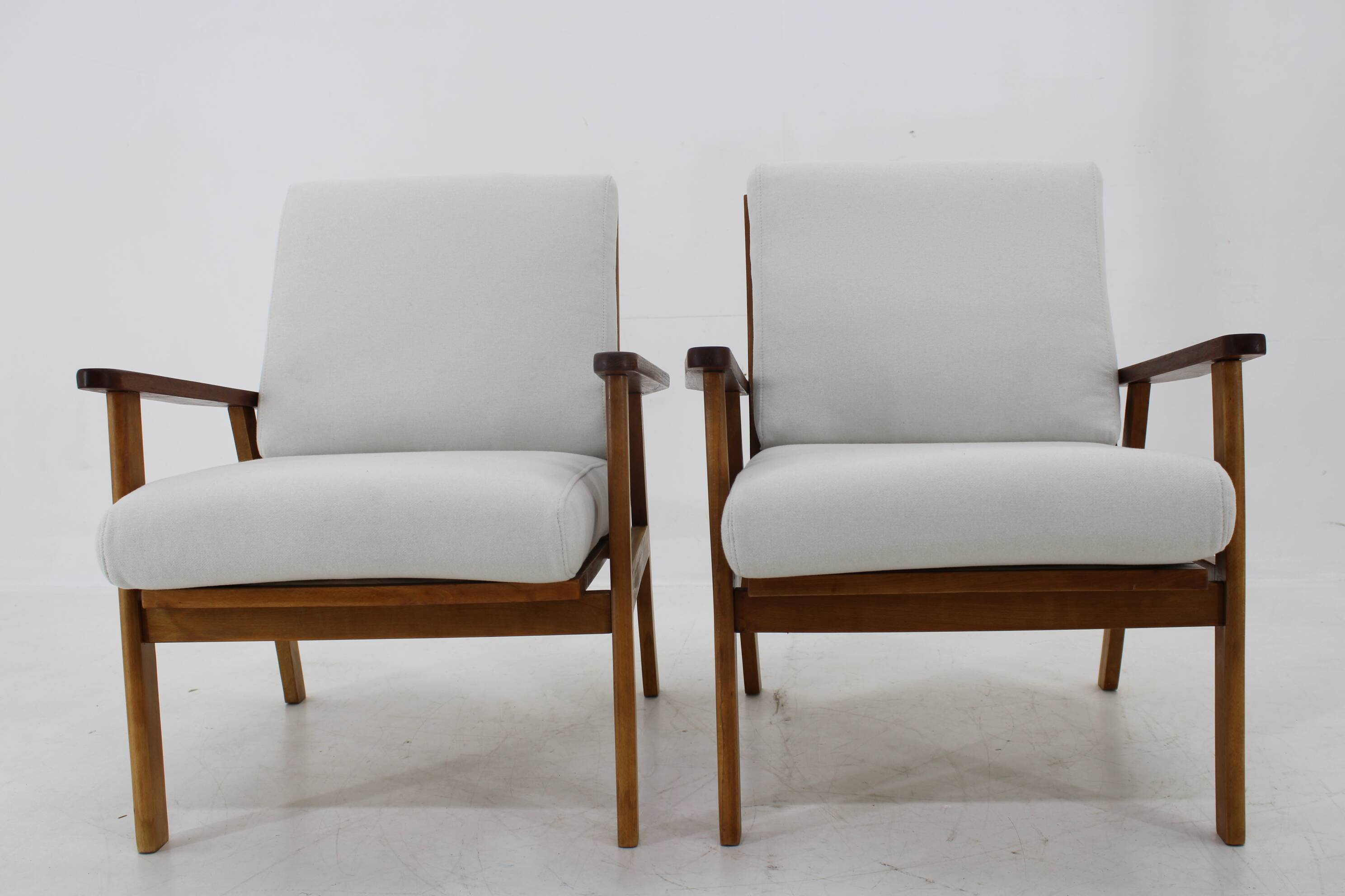 1960s Pair of Restored Armchairs, Denmark