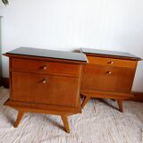Vintage bedside tables from the 1950s.