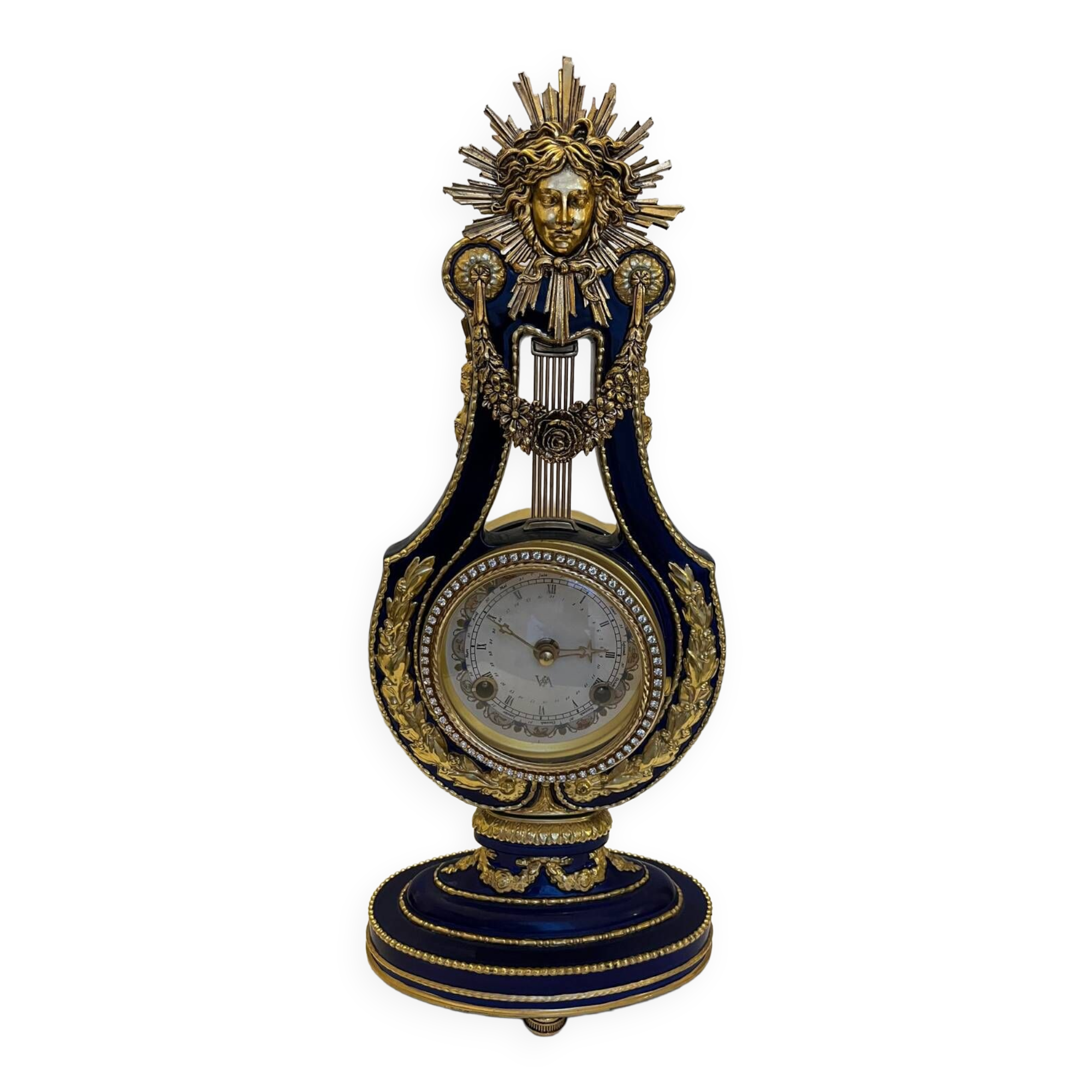 Marie Antoinette porcelain clock